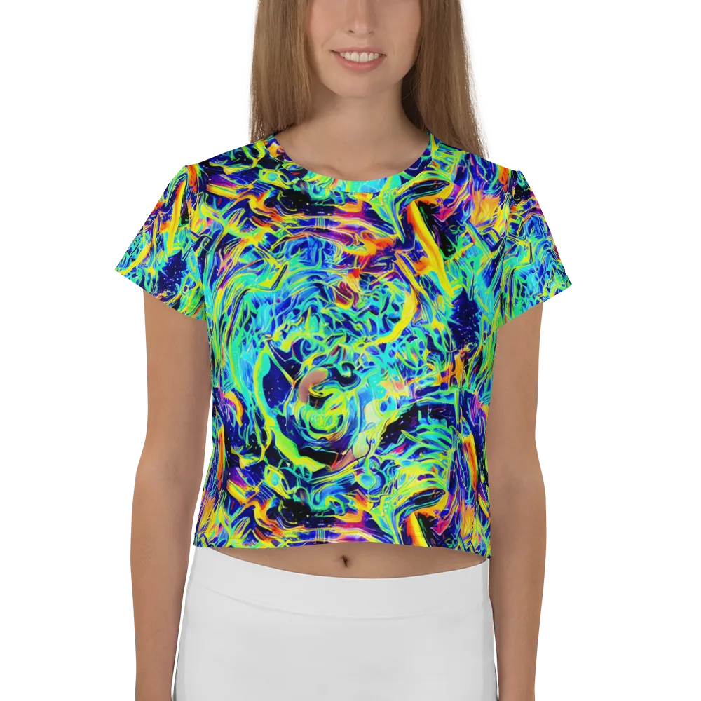 Sonic Aurora on Crop Tee — Front