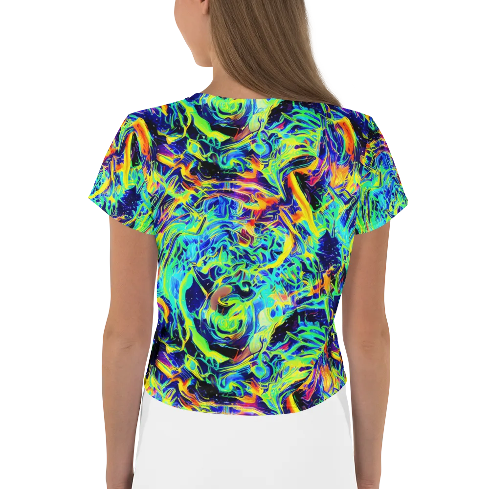Sonic Aurora on Crop Tee — Back