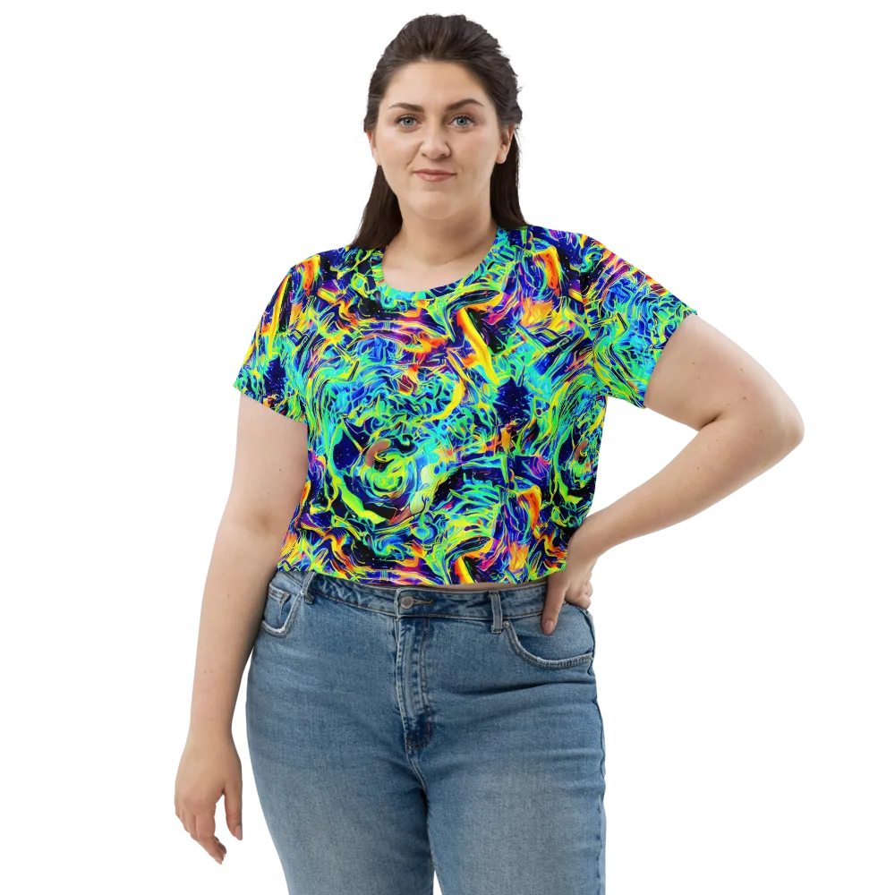 Sonic Aurora on Crop Tee — Front