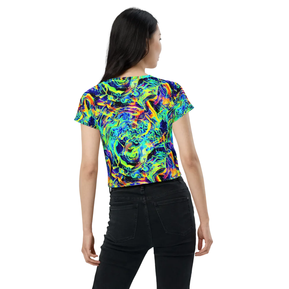 Sonic Aurora on Crop Tee — Back
