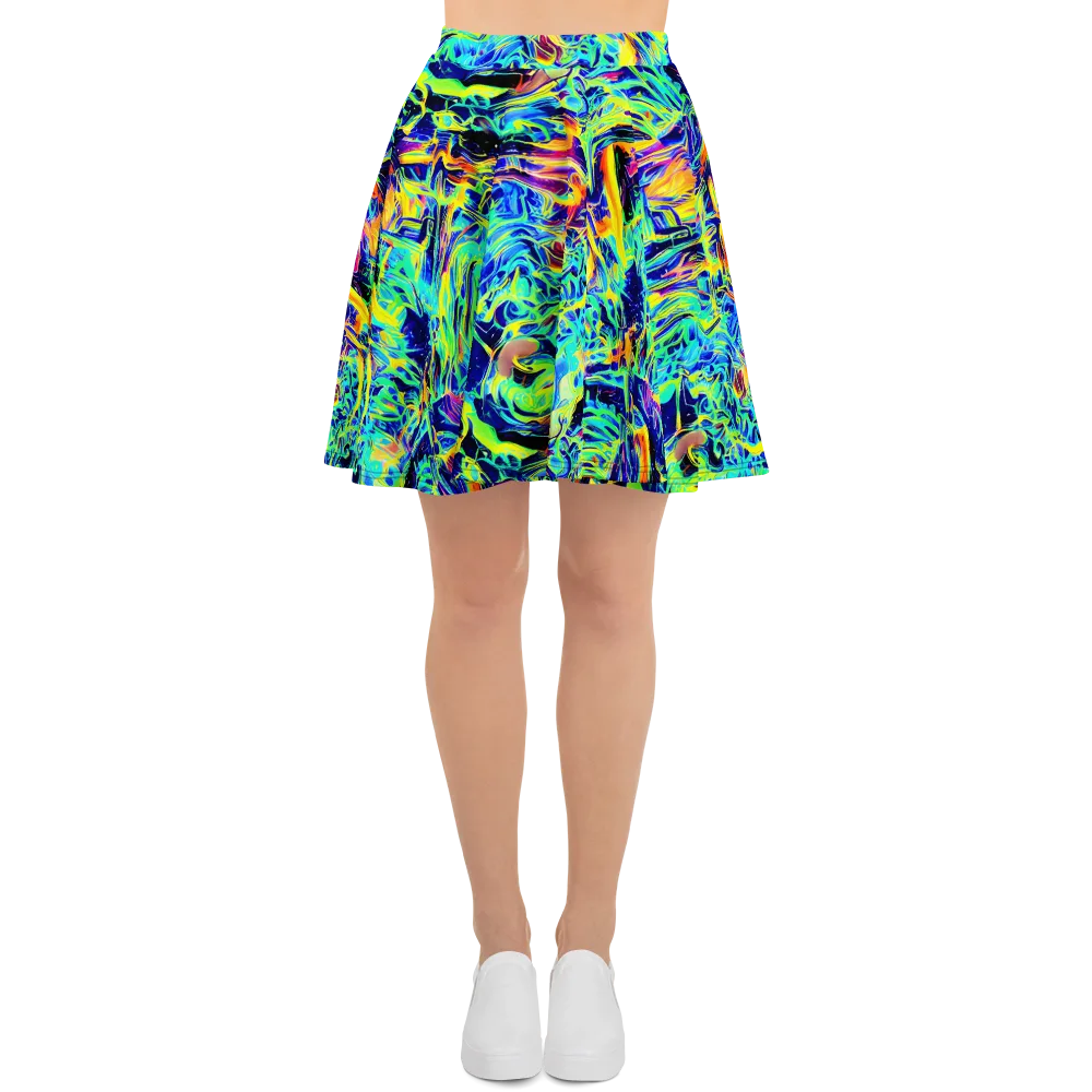 Sonic Aurora on Skater Skirt — Front