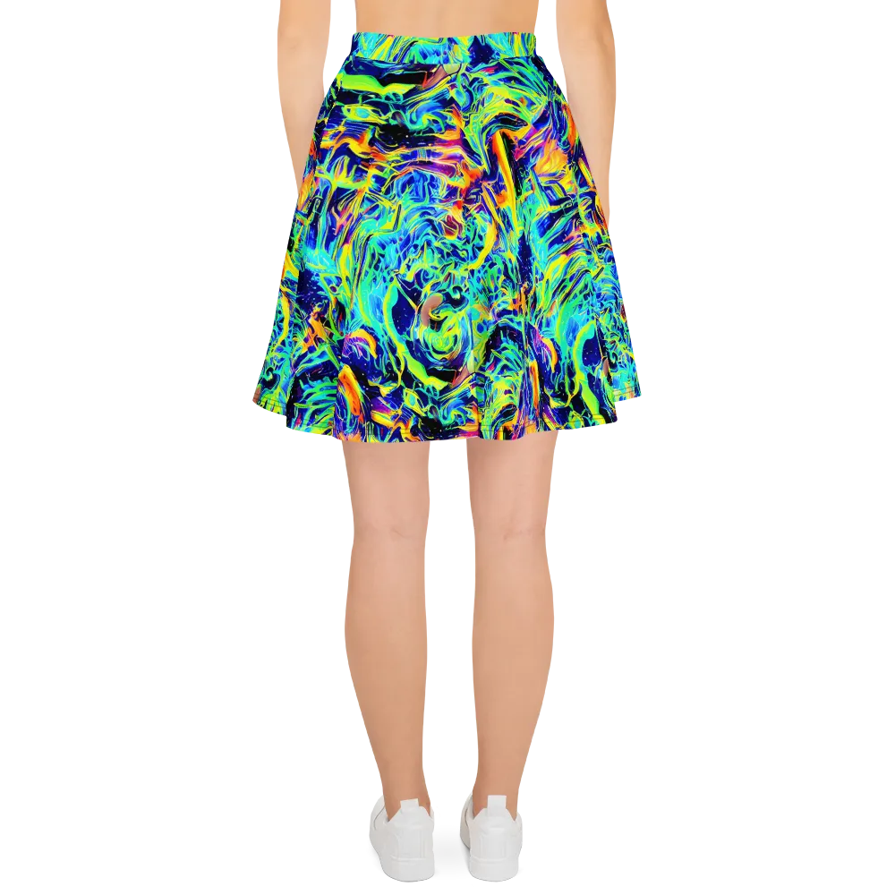Sonic Aurora on Skater Skirt — Back