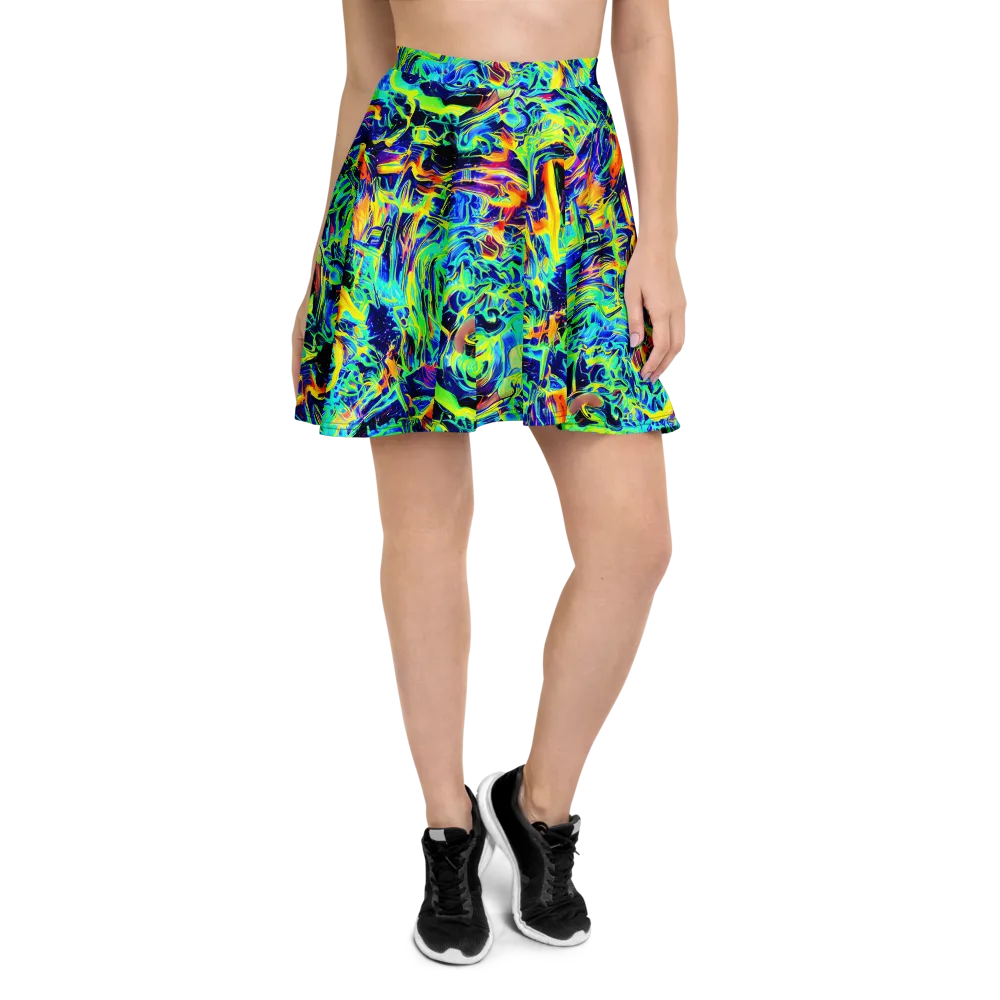 Sonic Aurora on Skater Skirt — Front
