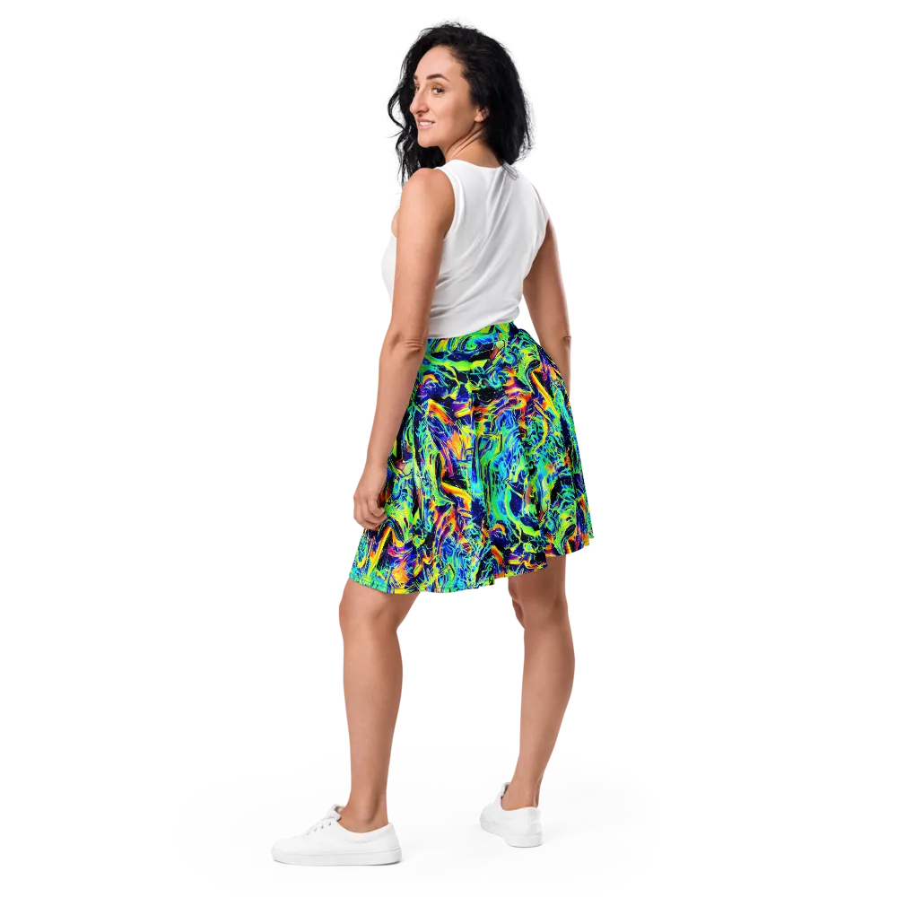 Sonic Aurora on Skater Skirt — Back