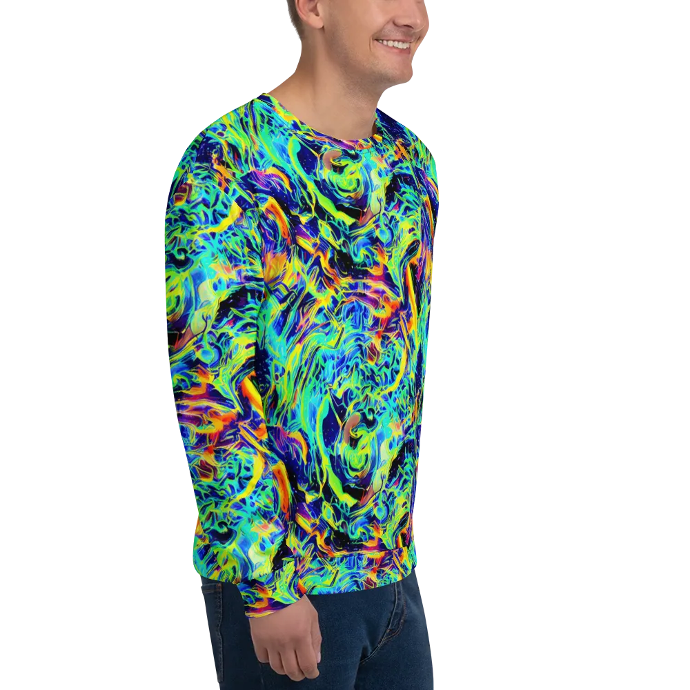 Sonic Aurora on Sweatshirt — Right Front
