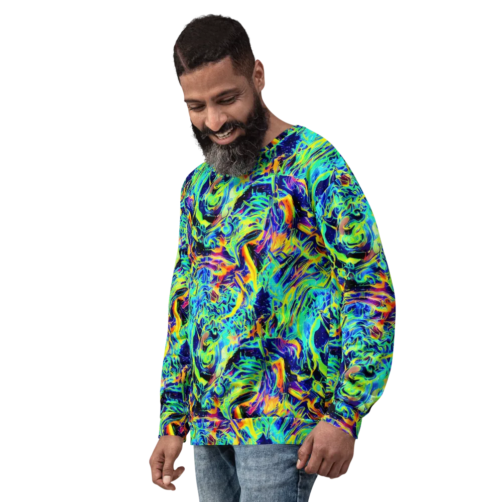 Sonic Aurora on Sweatshirt — Left Front