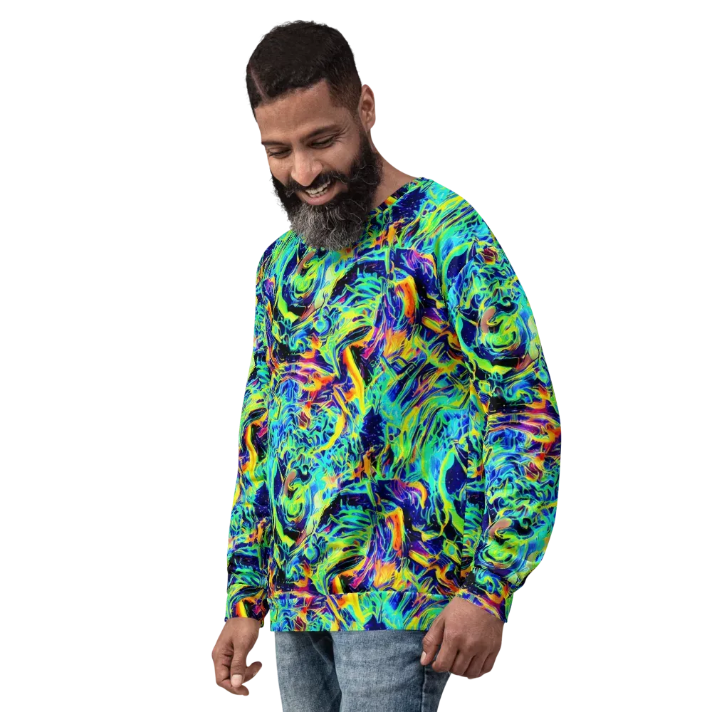 Sonic Aurora on Sweatshirt — Left Front
