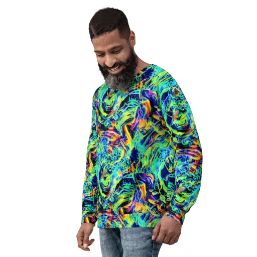Sonic Aurora on a Sweatshirt