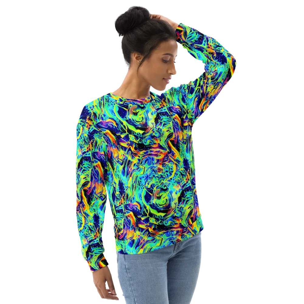 Sonic Aurora on Sweatshirt — Right Front
