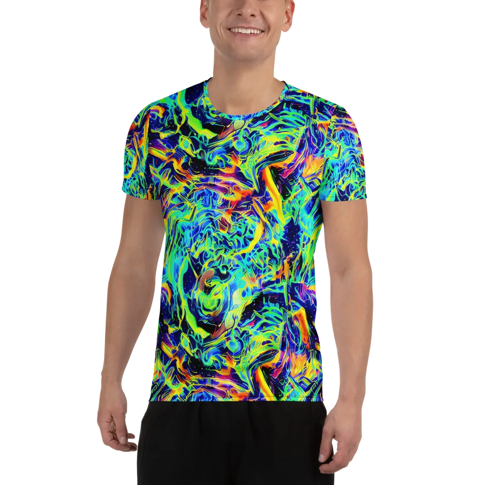 Sonic Aurora on Men's Athletic T-Shirt — Front