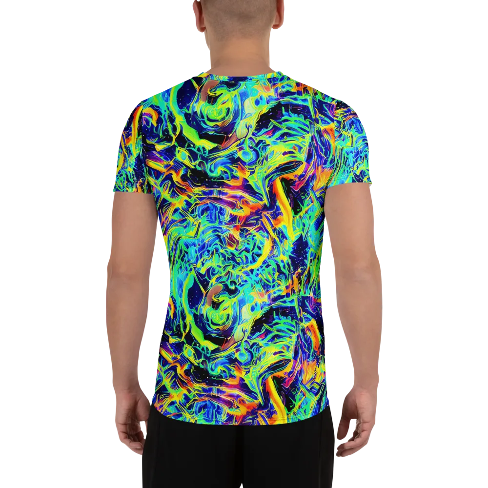 Sonic Aurora on Men's Athletic T-Shirt — Back