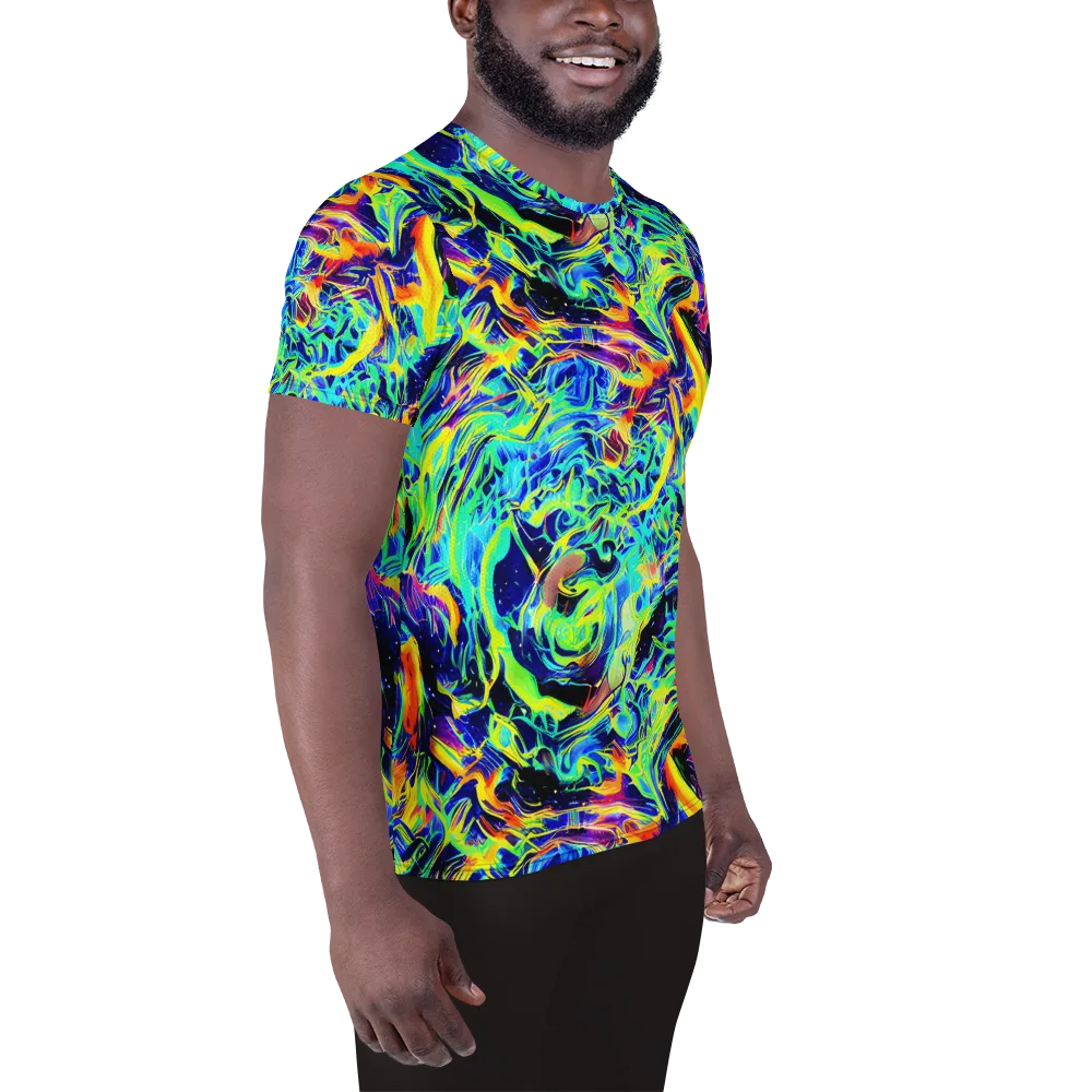 Sonic Aurora on Men's Athletic T-Shirt — Right