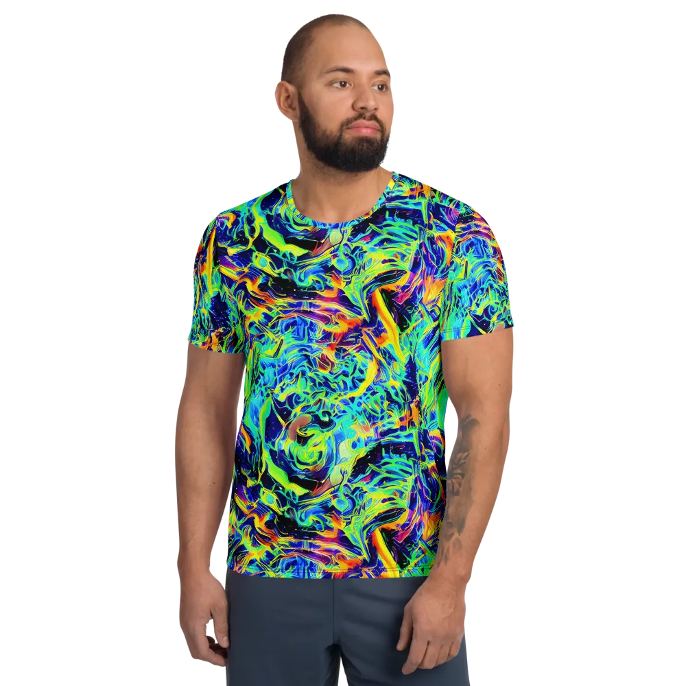 Sonic Aurora on Men's Athletic T-Shirt — Front