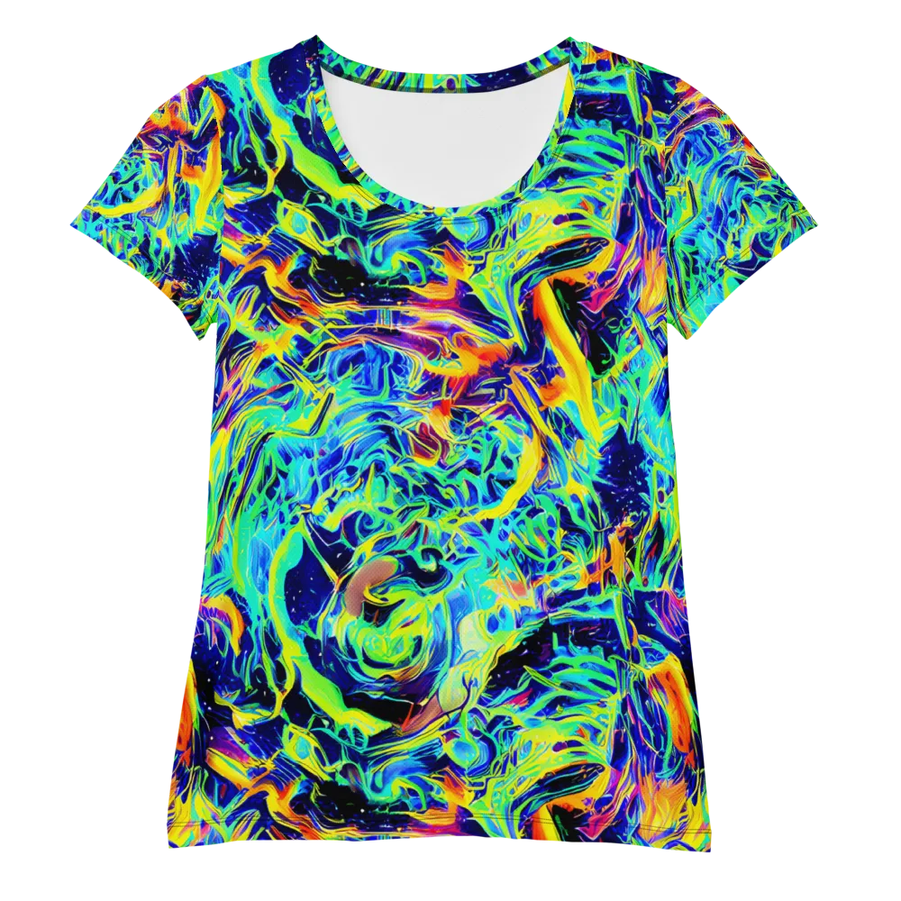 Sonic Aurora on Women's Athletic T-Shirt — Front