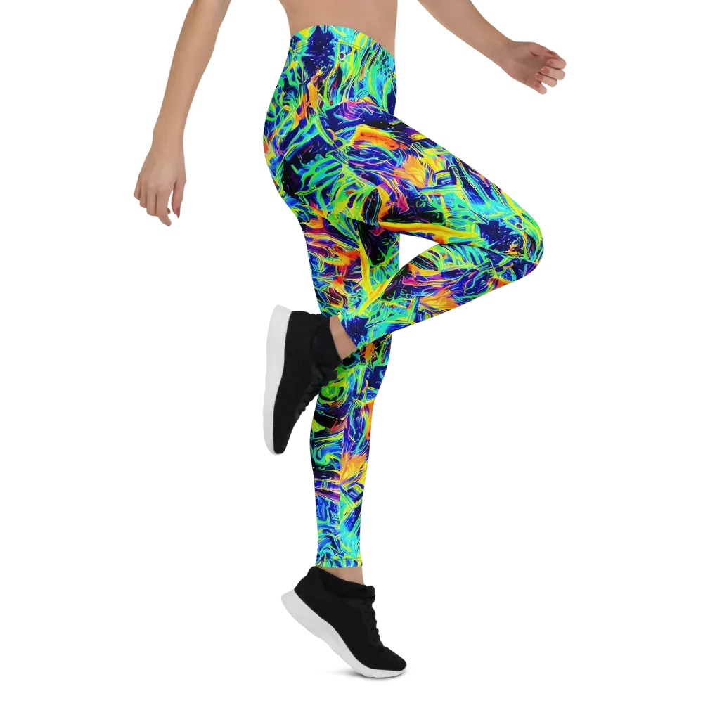 Sonic Aurora on Leggings — Right