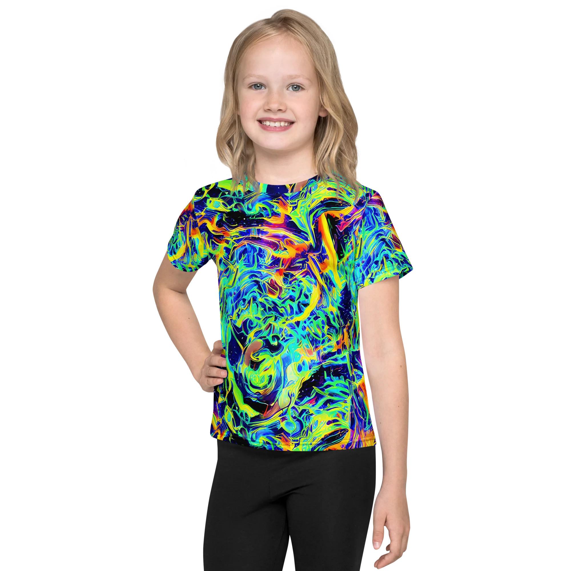 Sonic Aurora on Kids Crew Neck T-Shirt — Front