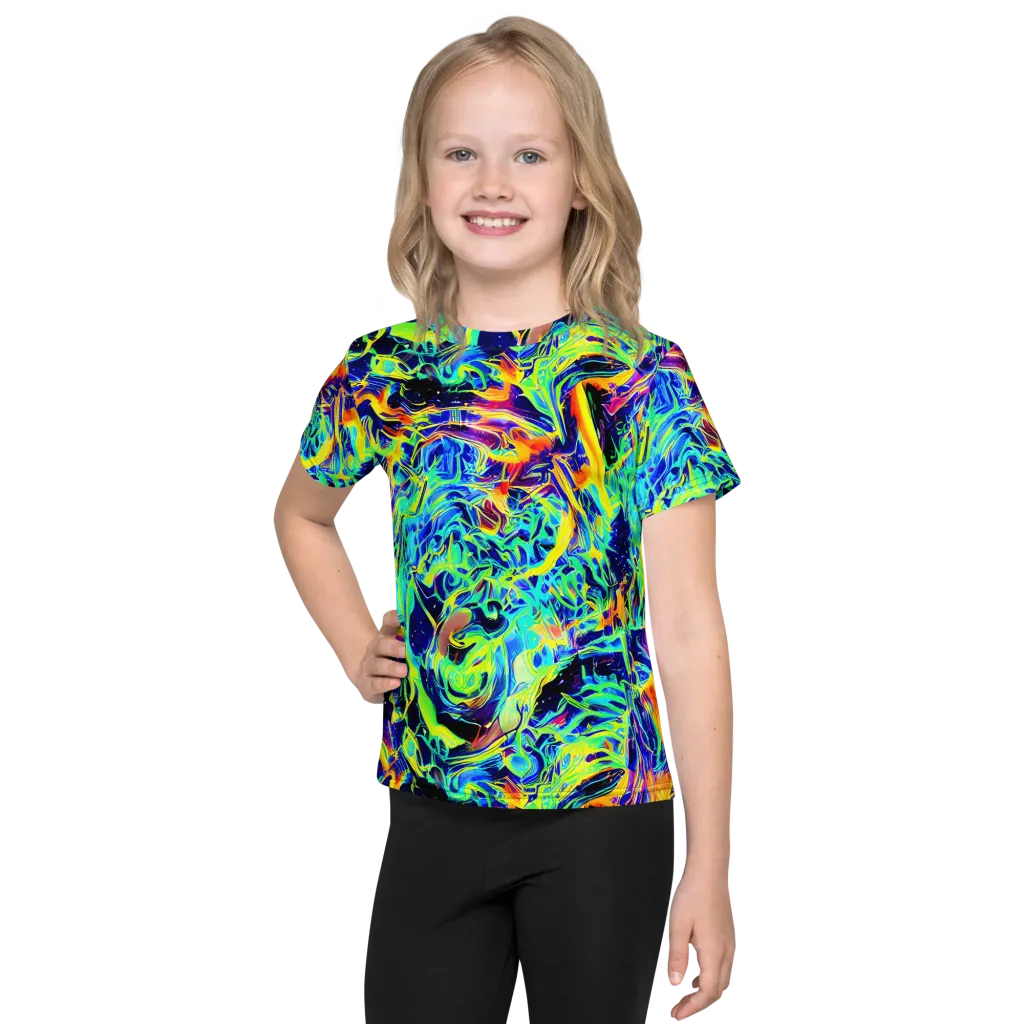Sonic Aurora on Kids Crew Neck T-Shirt — Front