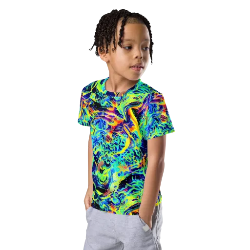 Sonic Aurora on a Kids Crew Neck T-Shirt