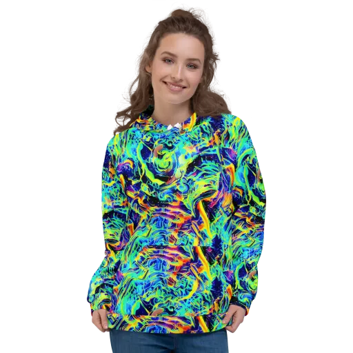 Sonic Aurora on a Hoodie