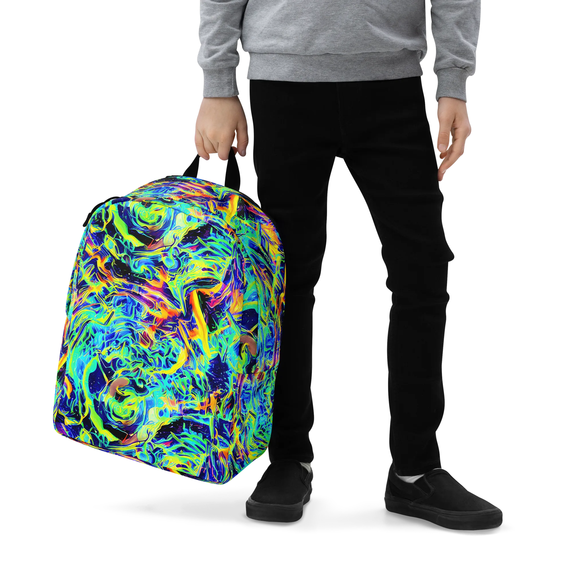 Sonic Aurora on Minimalist Backpack — Zoomed-in