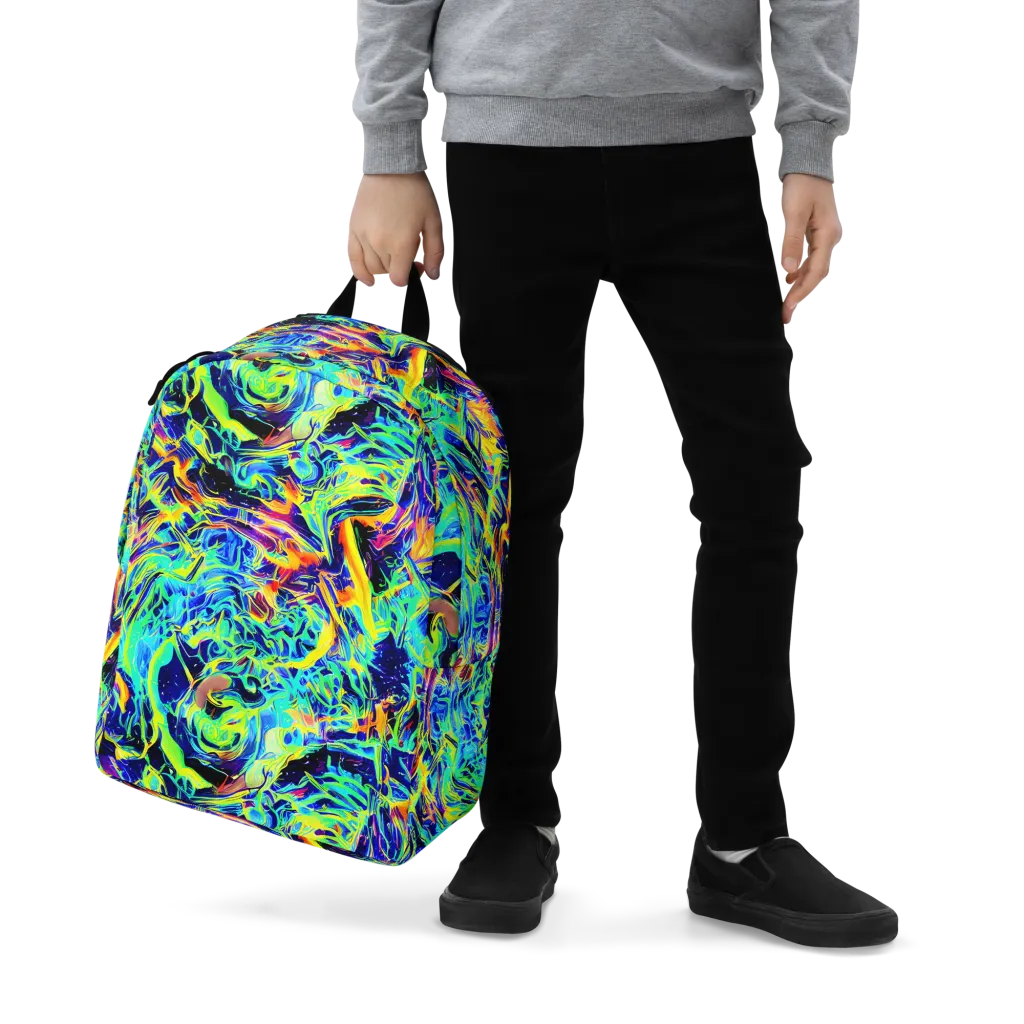 Sonic Aurora on Minimalist Backpack — Zoomed-in