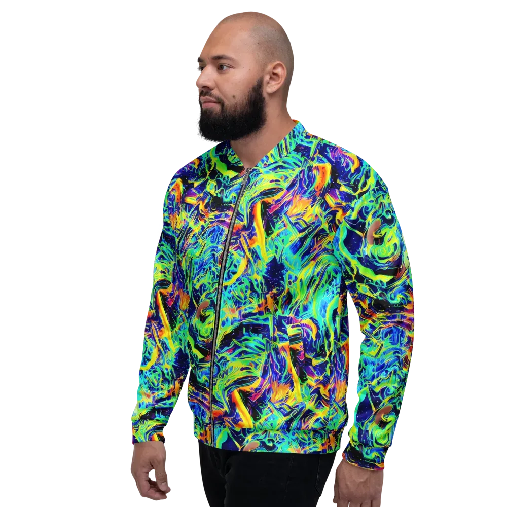 Sonic Aurora on Bomber Jacket — Left