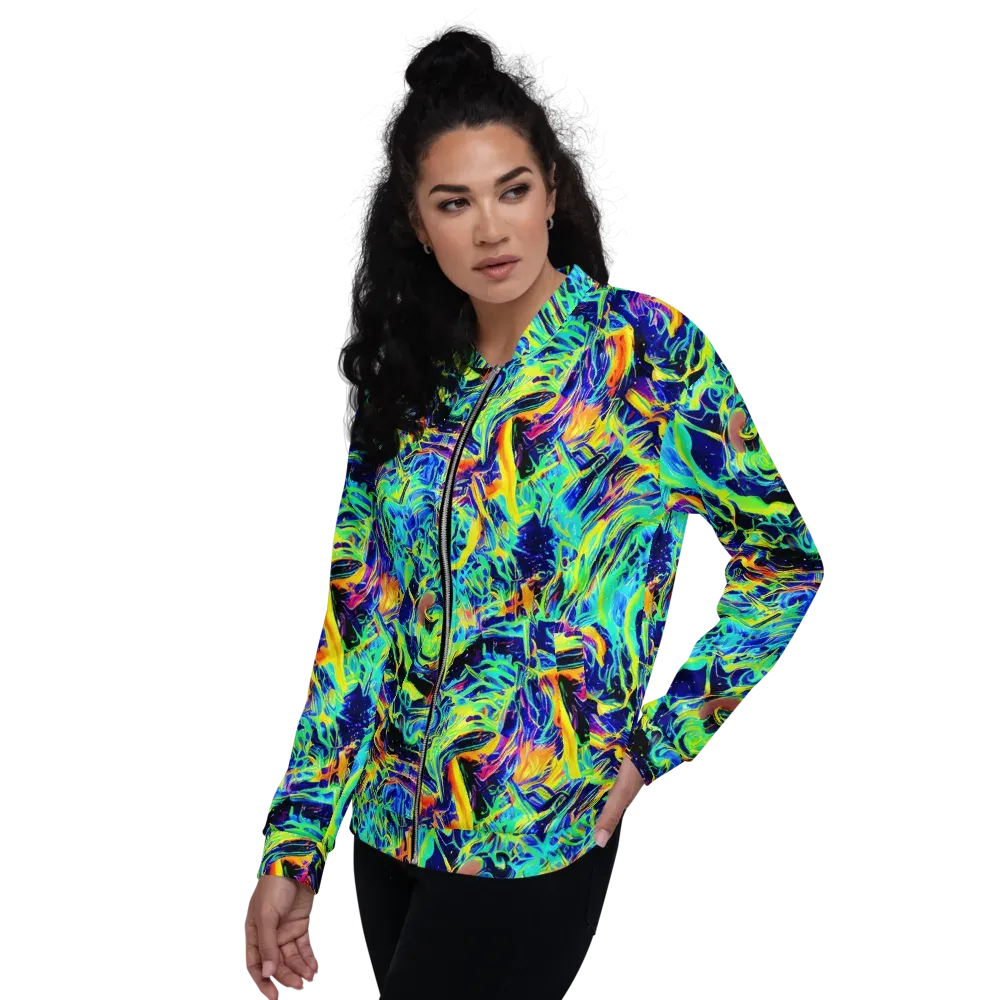 Sonic Aurora on Bomber Jacket — Left