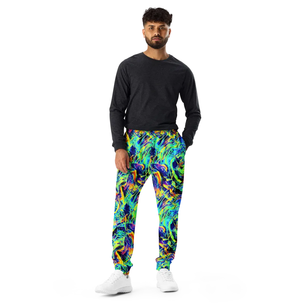 Sonic Aurora on Men's Joggers — Front