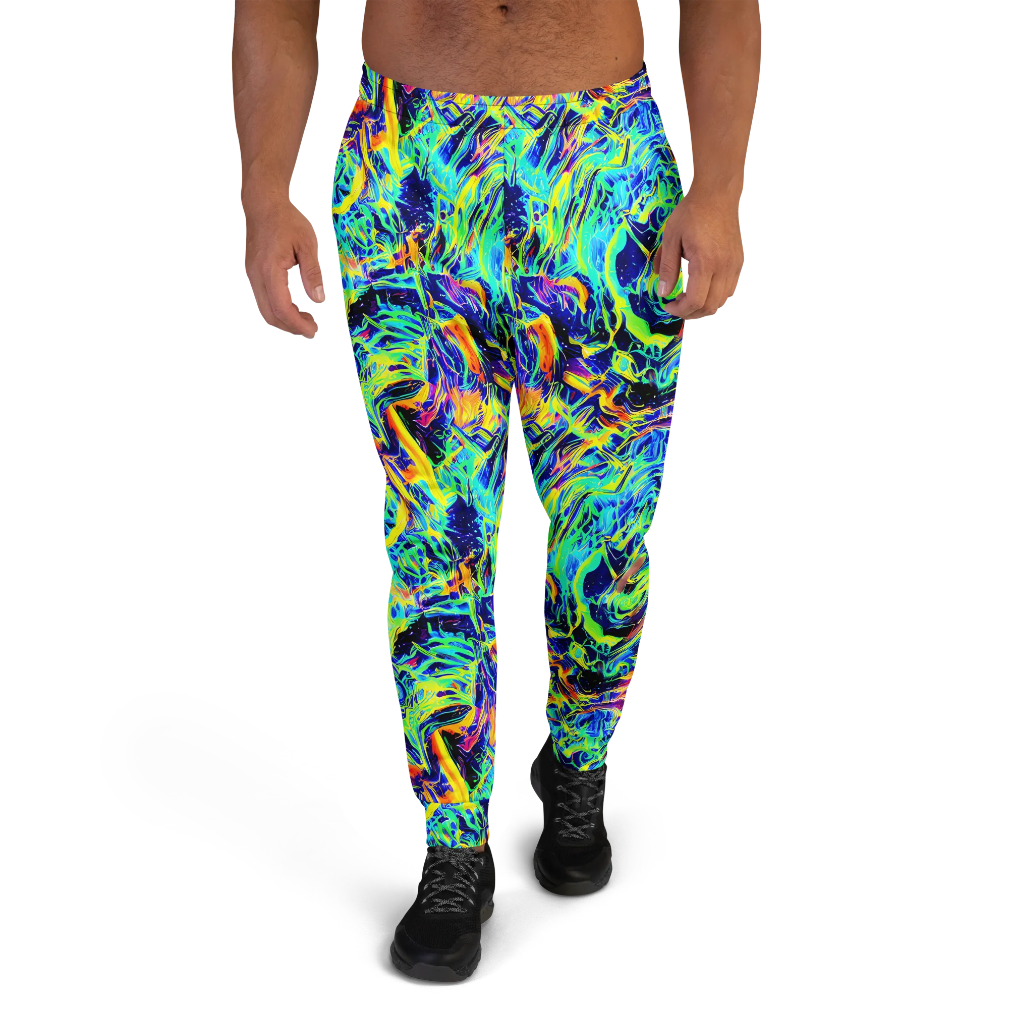 Sonic Aurora on Men's Joggers — Front