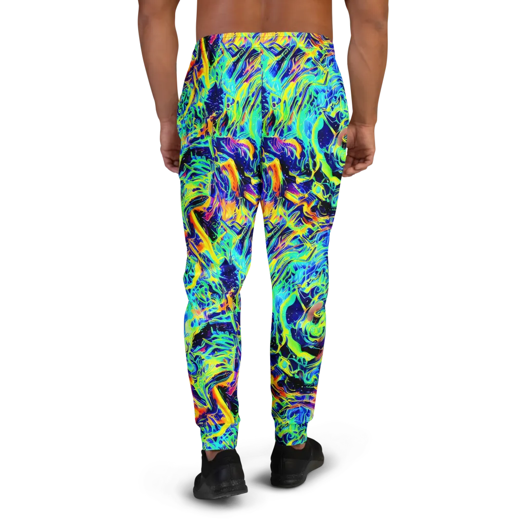 Sonic Aurora on Men's Joggers — Back