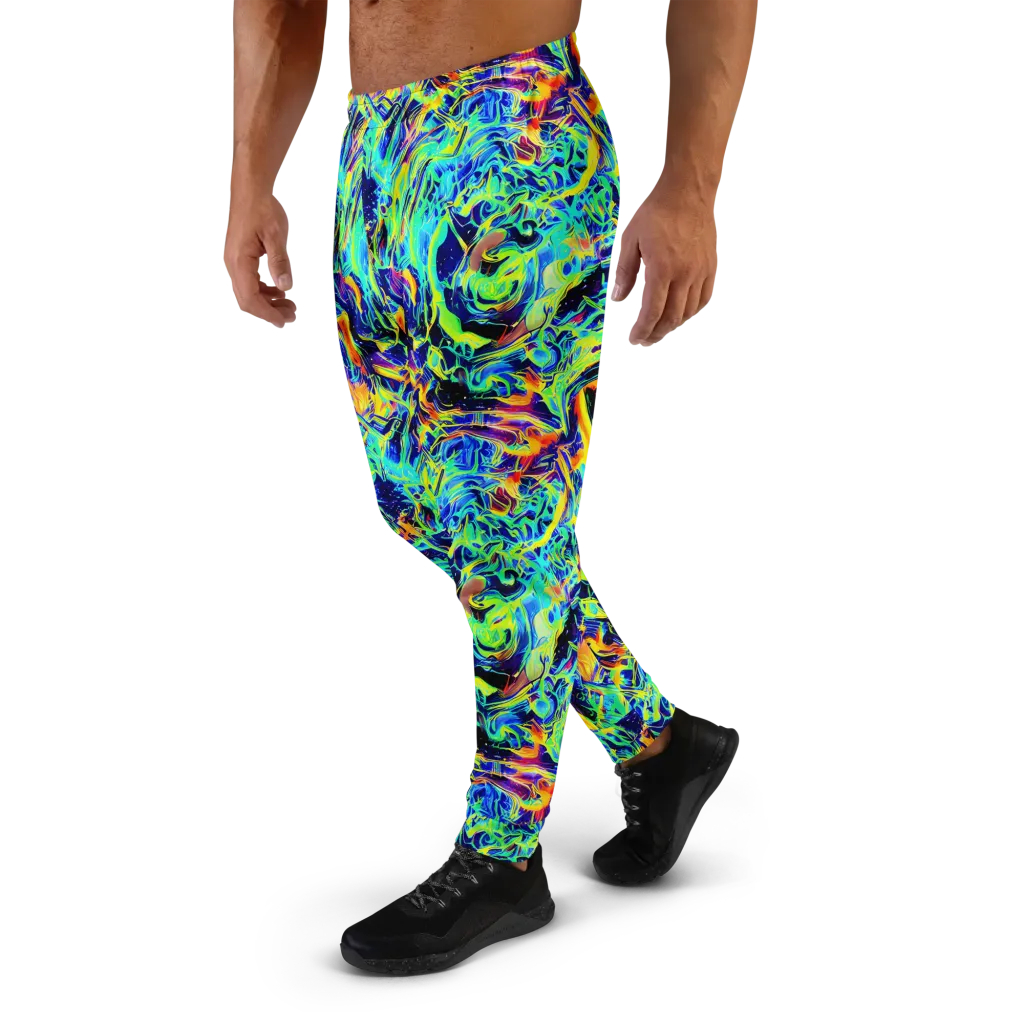Sonic Aurora on Men's Joggers — Left