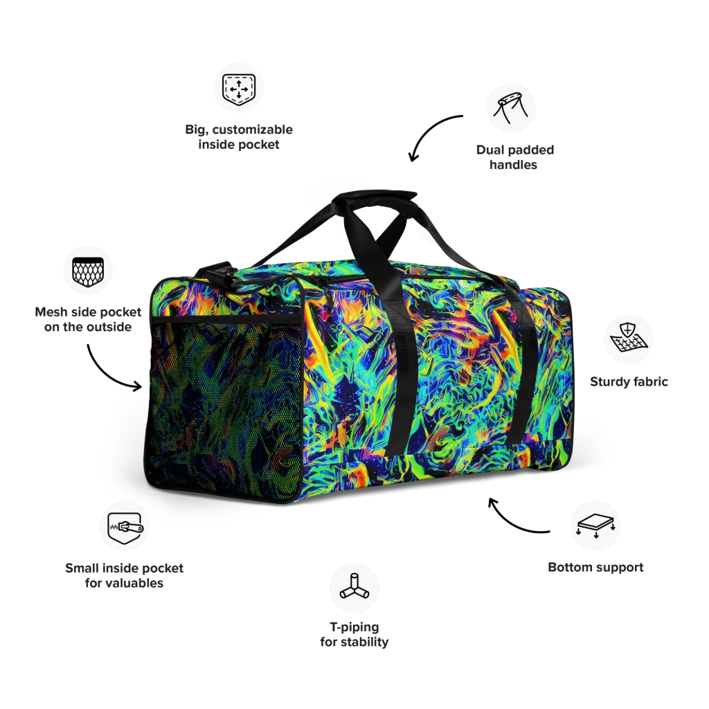Sonic Aurora on Duffle Bag — Right Front