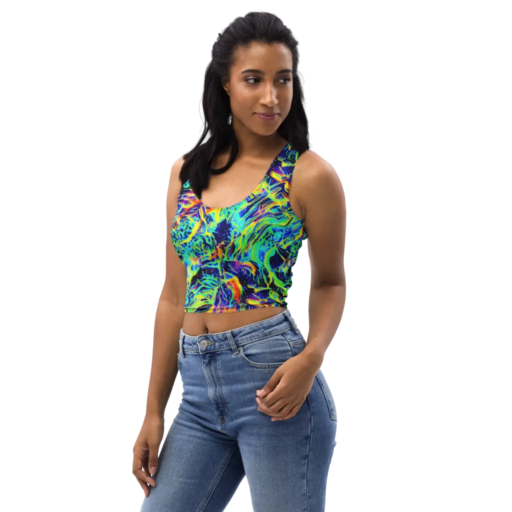 Sonic Aurora on Crop Top — Left Front