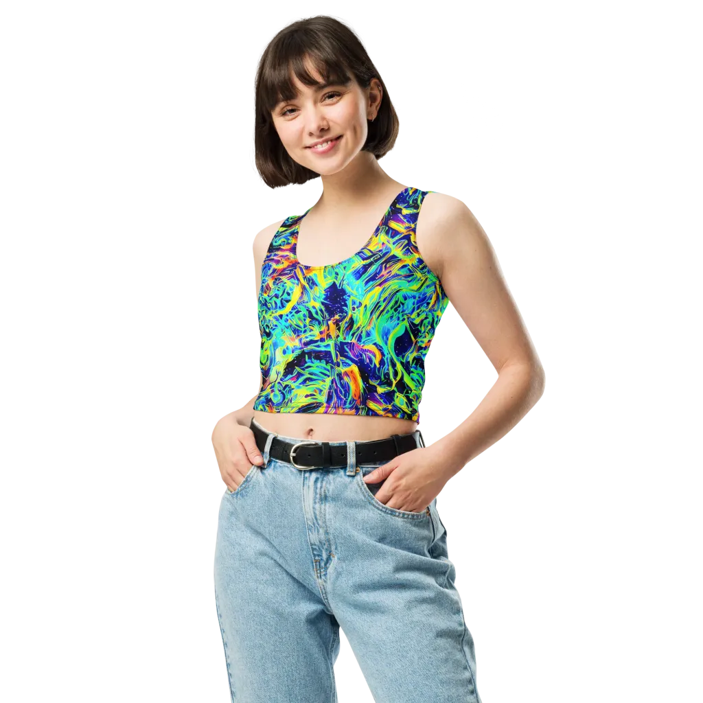 Sonic Aurora on Crop Top — Front