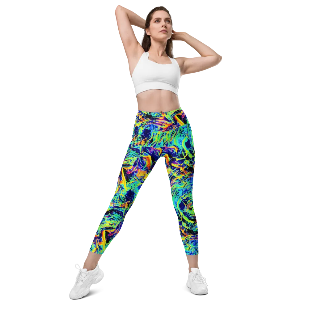 Sonic Aurora on Leggings with Pockets — Front