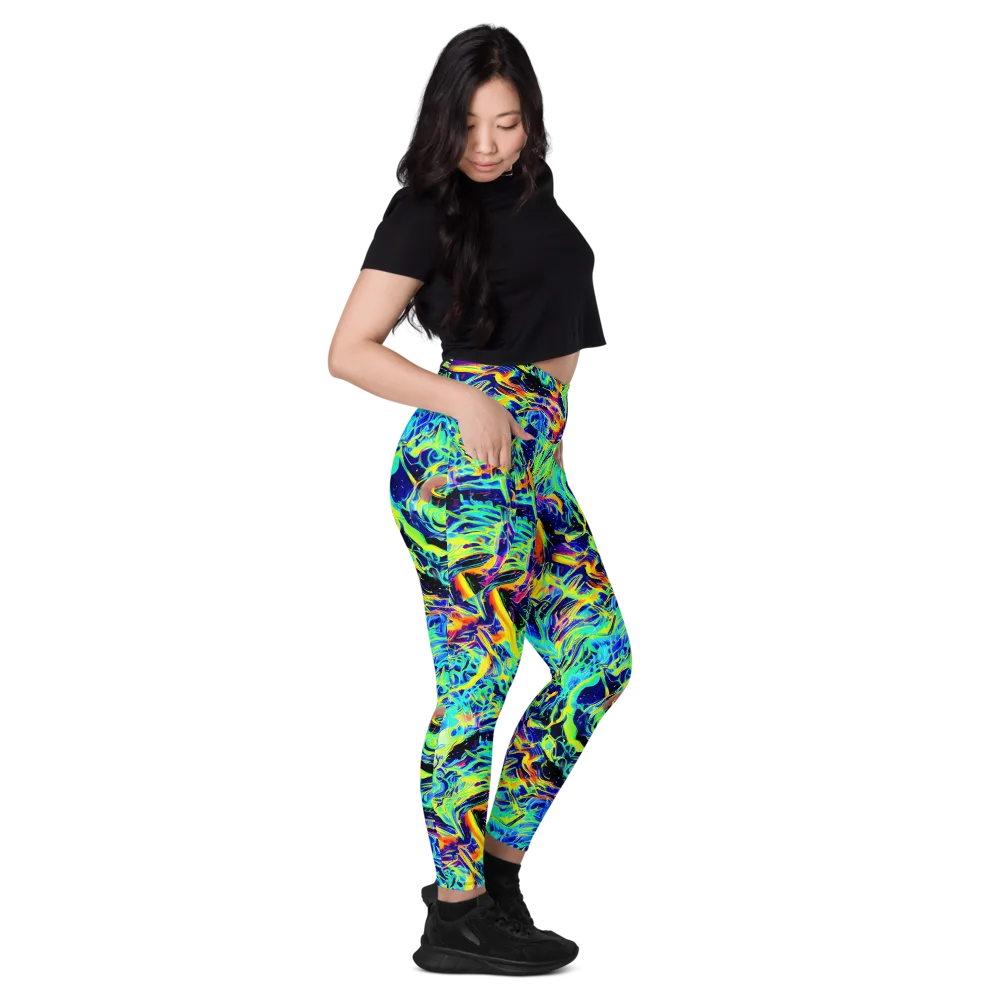 Sonic Aurora on Leggings with Pockets — Right