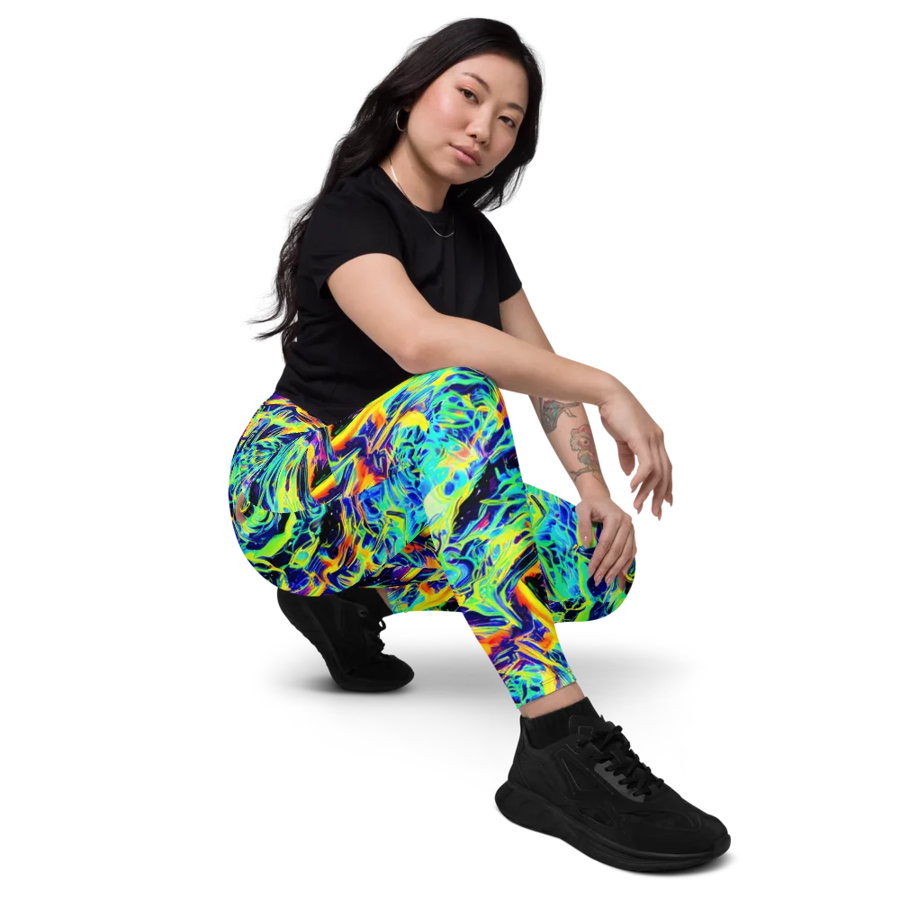 Sonic Aurora on Leggings with Pockets — Right Front
