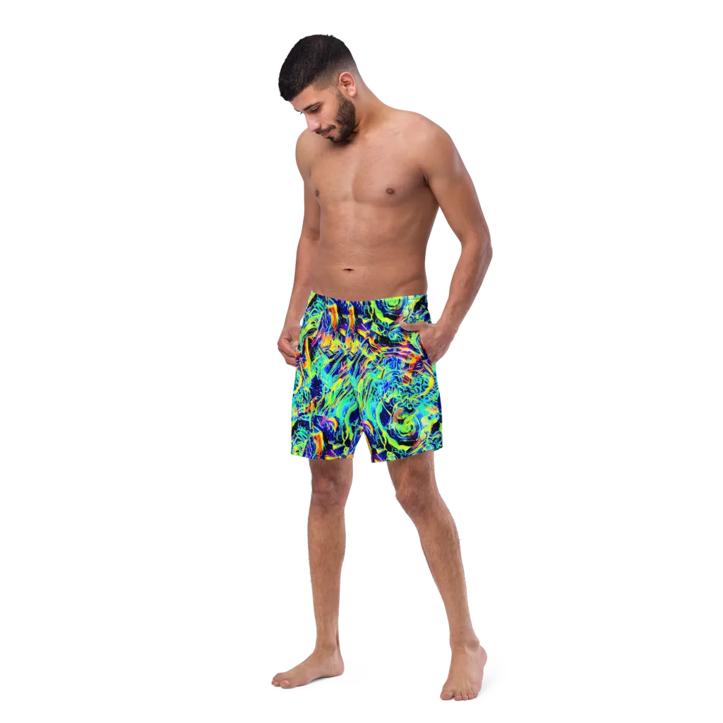 Sonic Aurora on Swim Trunks — Left Front
