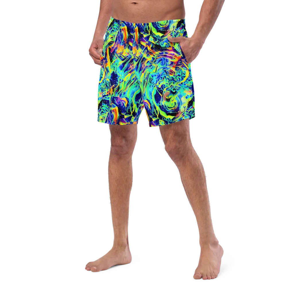 Sonic Aurora on Swim Trunks — Left Front