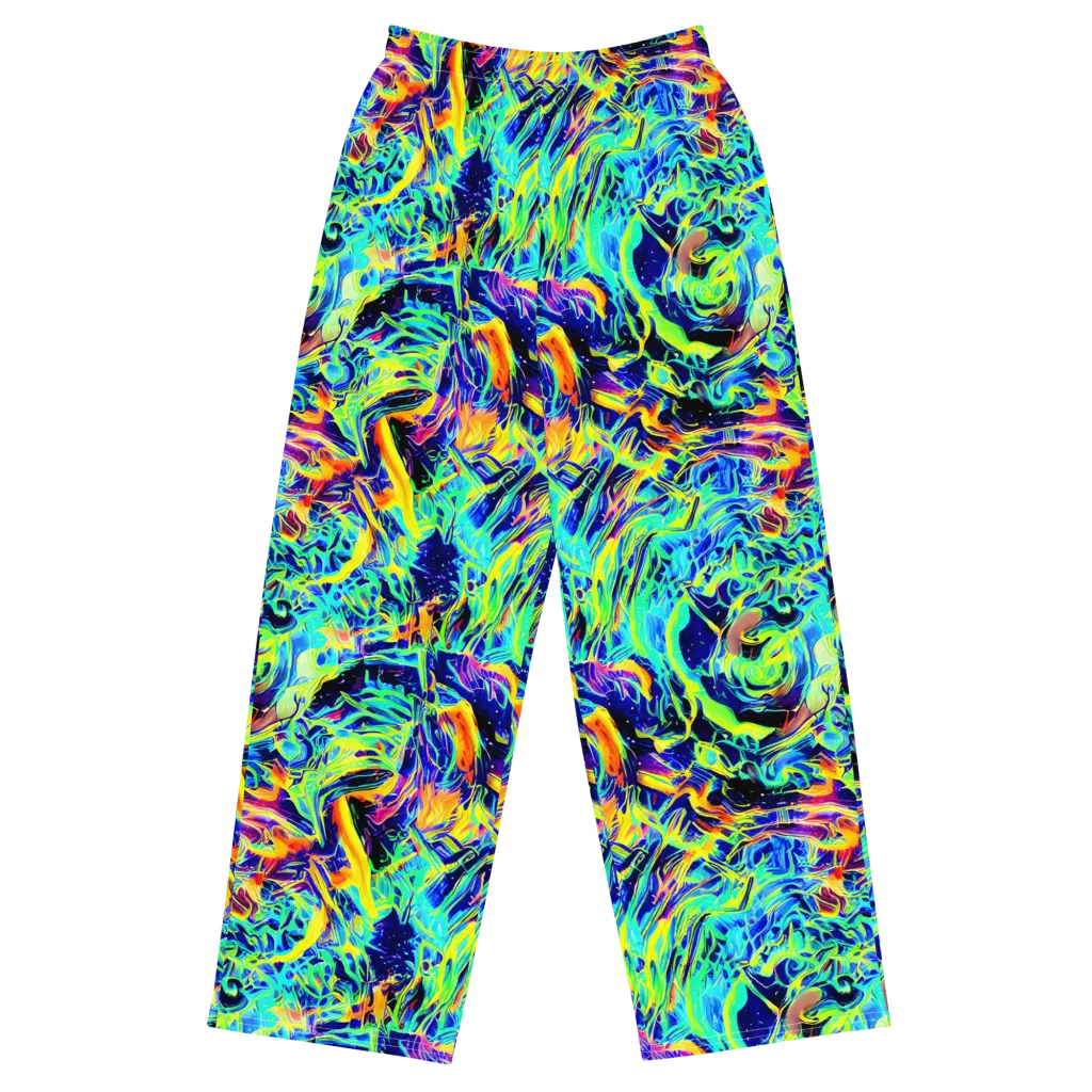 Sonic Aurora on Wide-Leg Pants — Front