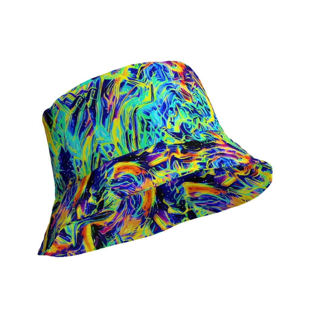 Sonic Aurora on Reversible Bucket Hat — Product details Outside