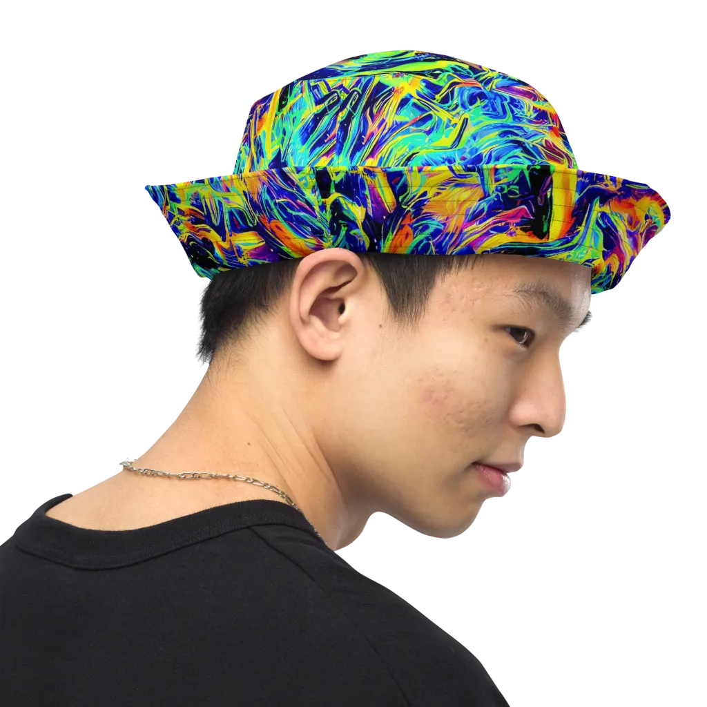 Sonic Aurora on Reversible Bucket Hat — Right Outside