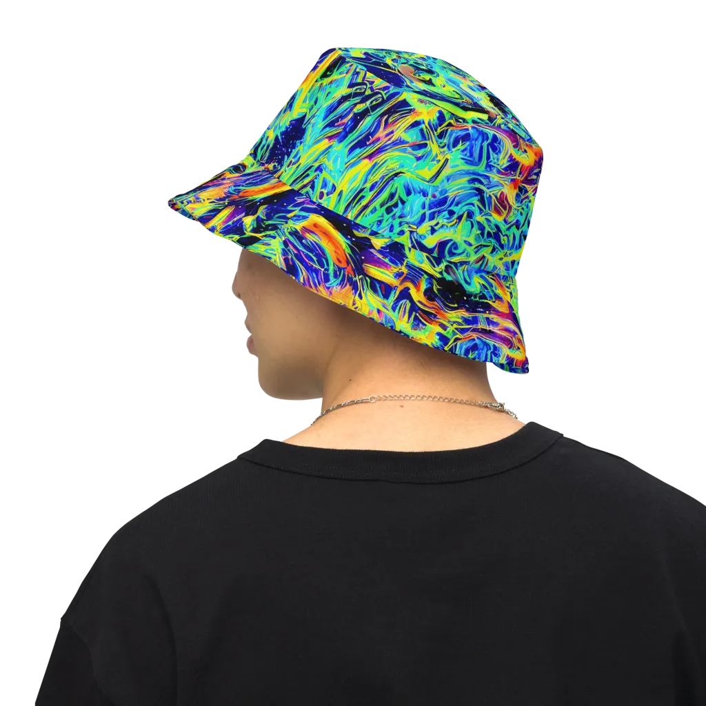 Sonic Aurora on Reversible Bucket Hat — Back Inside