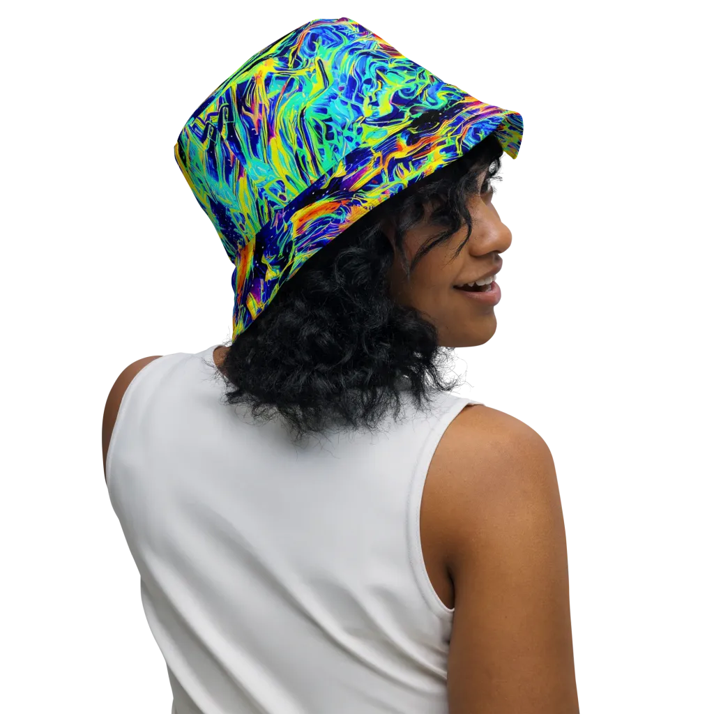 Sonic Aurora on Reversible Bucket Hat — Right Outside