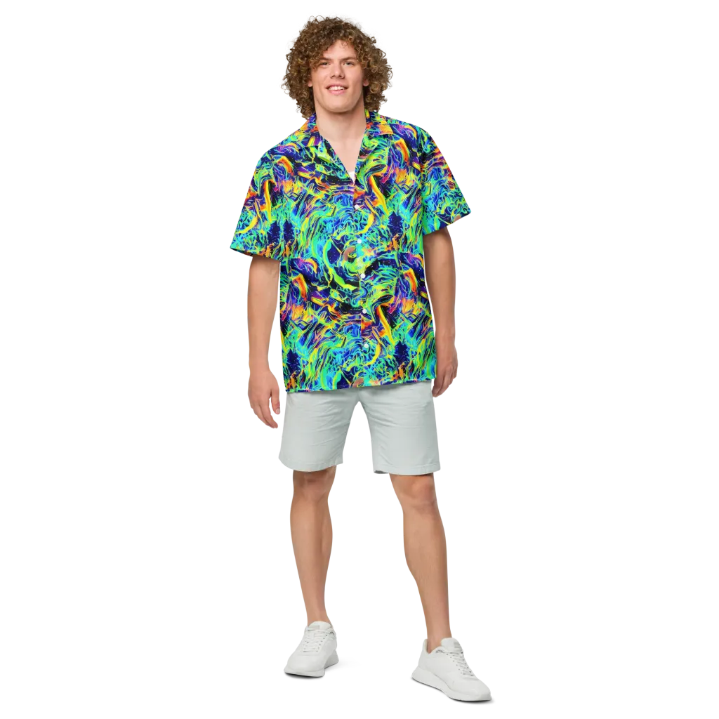 Sonic Aurora on Button Shirt — Front
