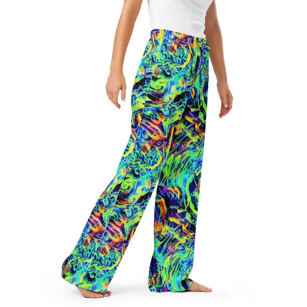Sonic Aurora on Women's Pajama Pants — Right Front