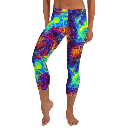 Luminous Havoc on a Capri Leggings
