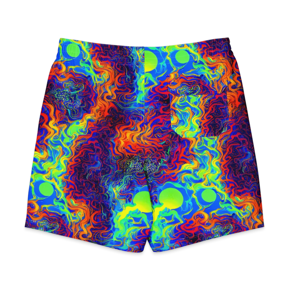 Luminous Havoc on Men's Board Shorts — Back