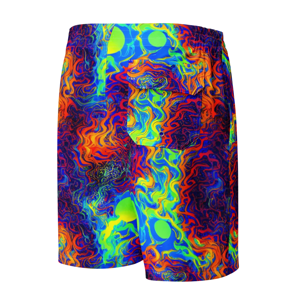 Luminous Havoc on Men's Board Shorts — Back
