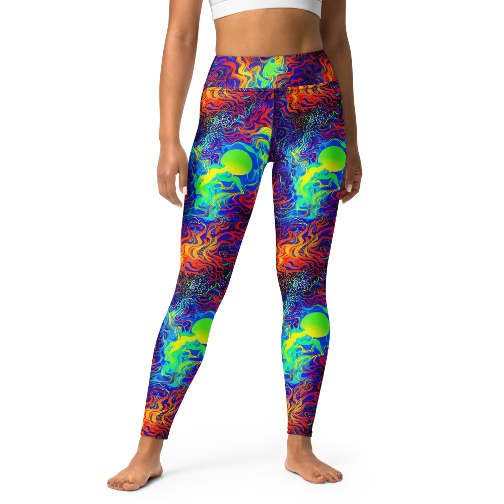 Luminous Havoc on Yoga Leggings — Front